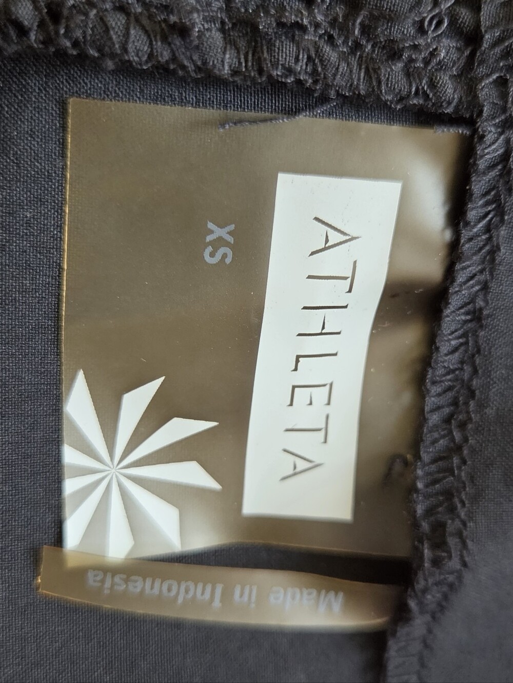 Athleta Black Halter Above the Knee A-Line Dress /Contrast Stitching Size XS - Picture 10 of 13
